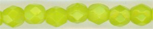 fp4-120 4mm Fire Polish  Chartreuse (50)