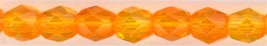 fp4-125 4mm Fire Polish  Orange Crush (100)