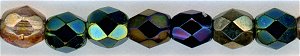 fp4-402 4mm Fire Polish  Heavy Metals (100)