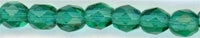fp4-417 4mm Fire Polish  Teal Green (50)