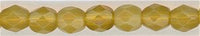 fp4-418 4mm Fire Polish  Light Opaque Muddy Topaz (100)