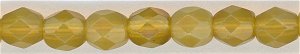 fp4-418 4mm Fire Polish  Light Opaque Muddy Topaz (100)