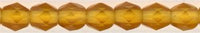 fp4-431 4mm Fire Polish  Matte Burnt Amber (100)