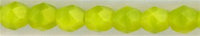 fp4-455 4mm Fire Polish  Lime Yellow (100)