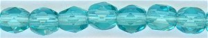 fp4-458 4 mm Fire Polish -Light Teal(100)