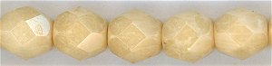 fp6-009 6 mm Fire Polish - Luster Champagne Opaque (25)