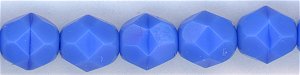 fp6-128 6 mm Fire Polish - Opaque Blue (25)