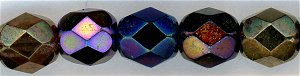 fp6-615 6 mm Fire Polish - Violet Blue (50)