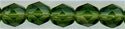 fp6-620 6 mm Fire Polish - Dark Olive Transparent (50)