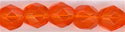 fp6-625 6 mm Fire Polish - Tangerine Orange (25)