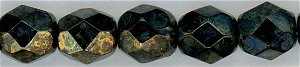 fp6-632 6 mm Fire Polish - Bronze Picasso (25)