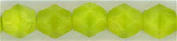 fp6-633 6 mm Fire Polish - Opaque Lime (25)