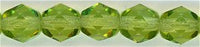 fp6-648 6 mm Fire Polish - Transparent Olivine        (25)