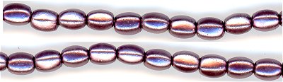 hop-009 6-sided Pellet Pearl (4x6 mm) Lavender (100)