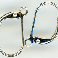 lew-02 Lever Back Earwire Silver