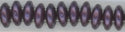 lnt2-096 Purple Velvet Pearl Coat 2-hole Lentil