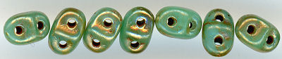 md-037 Mini Duo - Green Turquoise Picasso Silver (5g Tube)