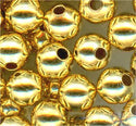 met-002 met-002 4mm Gold Metal Beads (pkg 100)