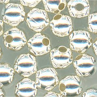 met-003 met-003 3mm Silver Plated Round Metal Beads (pkg 50)