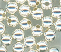 met-003 met-003 3mm Silver Plated Round Metal Beads (pkg 50)