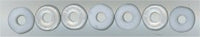 ob-074  Matte Silver Chalk O Bead