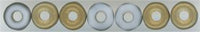 ob-075  Matte Gold Chalk O Bead