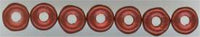 ob-088  Lava Red O Bead-5gm