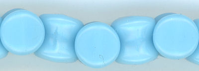 pb-007 Opaque Blue Turquoise 4/6mm Pellet Beads (30)
