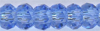 rn3-020 - 3 mm Crystal Rondel  Light Sapphire  (strand)