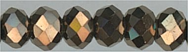 rn3-032 3 mm Crystal Rondel Copper (strand)