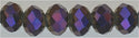 rn3-040 3 mm Crystal Rondel Purple Light (strand)