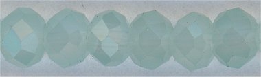 rn3-073 - 3 mm Crystal Rondel  Light Aquamarine  (strand)