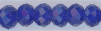 rn3-094 - 3 mm Crystal Rondel  Navy Blue  (strand)