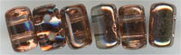 rul-008 - Rosaline Gold Capri   3x5mm Rulla Beads