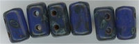 rul-029 - Opaque Blue Travertine   3x5mm Rulla Beads
