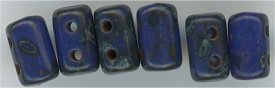 rul-029 - Opaque Blue Travertine   3x5mm Rulla Beads