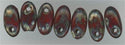 rz-0324 Opaque Red Picasso Rizo (2.5x6mm)