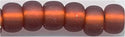 6-0005-f   Matte Silver Lined Dark Topaz 6° Seed bead