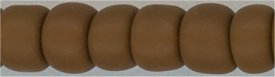 6-0046-l-f   Matte Opaque Light Brown  6° Seed bead