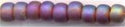 6-0134-fr  Matte Transparent Dark Topaz AB 6° Seed bead