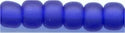 6-0151-f   Matte Transaparent Cobalt 6° Seed bead