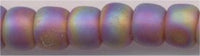 6-0177-f-t   Frosted Transparent Rainbow Plum 6° Seed bead