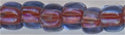 6-0304-t   Inside Color Fuchsia/Light Blue  6° Seed bead