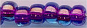 6-0352  Fuchsia Lined Purple Luster 6° Seed bead