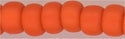 6-0406-f   Matte Opaque Orange  6° Seed bead