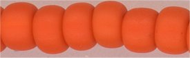 6-0406-f   Matte Opaque Orange  6° Seed bead