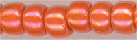 6-0406-r   Opaque Orange AB  6° Seed bead