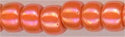 6-0406-r   Opaque Orange AB  6° Seed bead