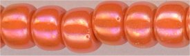 6-0406-r   Opaque Orange AB  6° Seed bead