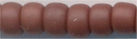 6-0409-f   Matte Opaque Chocolate 6° Seed bead